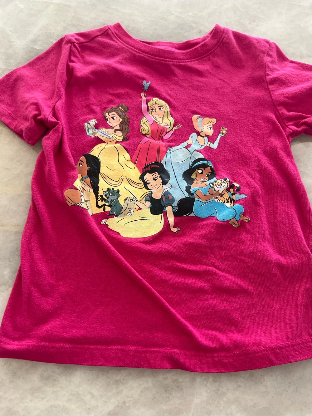 Old Navy pink short sleeve Disney princess tee, 5t